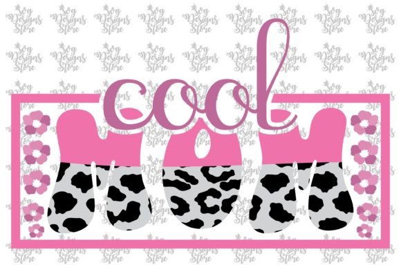 Cool Mom Mom Sublimation Svg Design