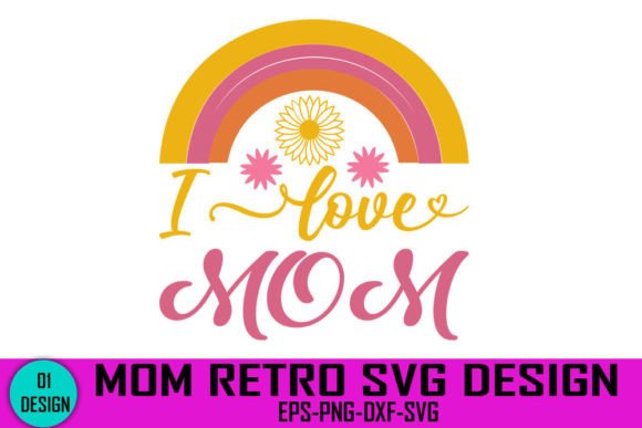 I Love Mom Retro SVG: An Embroidery Review