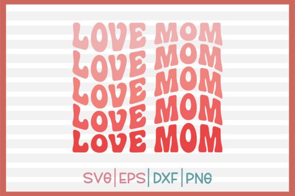 Love Mom Retro Svg Design: A Versatile Embroidery Gem