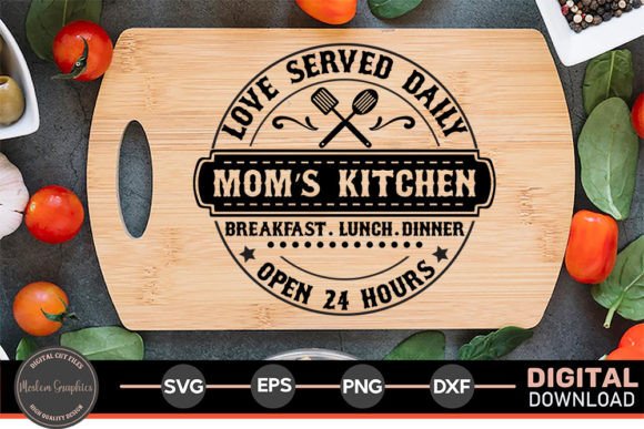 Love Served Daily Mom's Kitchen SVG Review