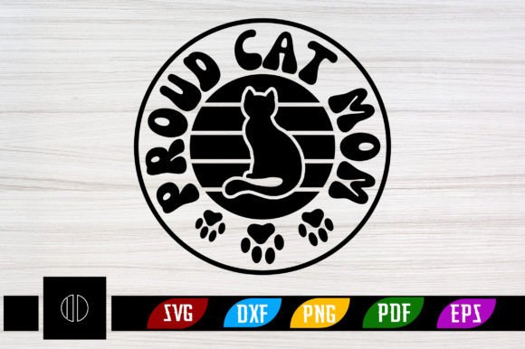 Proud Cat Mom Retro Svg Design Review