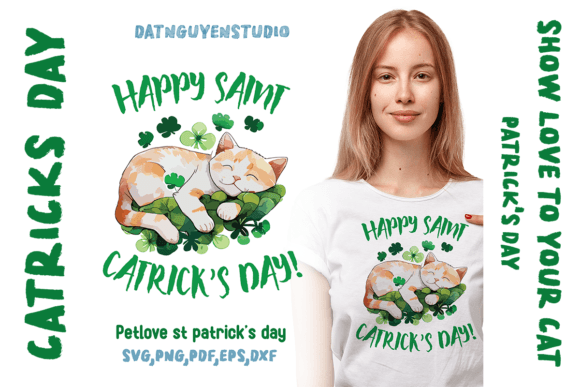 St. Patrick's Day Cat Mom Graphics SVG Review